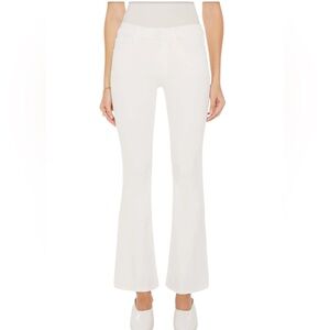NWT Mother The Down Low Weekend Skimp white Flare high waist Jeans size 32